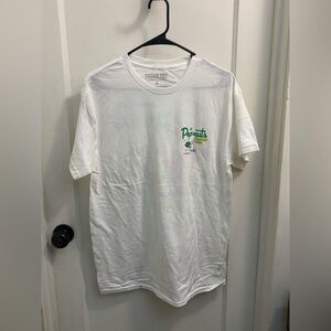 Peanuts White and Green Graphic Tee pickleball snoopy NWOT